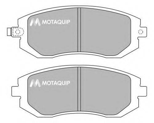 MOTAQUIP LVXL1233 Комплект гальмівних колодок, дискове гальмо