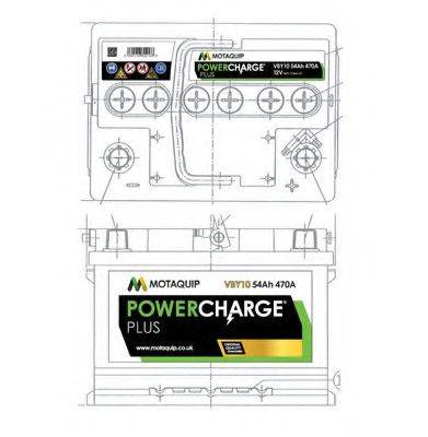 MOTAQUIP VBY10 Стартерна акумуляторна батарея