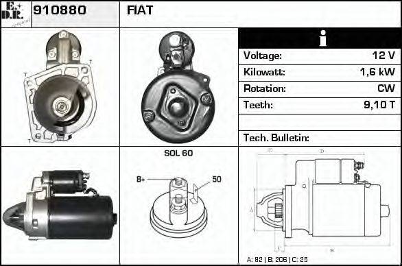 EDR 910880 Стартер