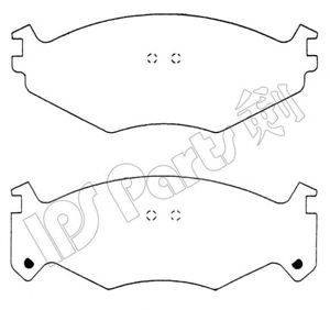 IPS PARTS IBD1060 Комплект гальмівних колодок, дискове гальмо