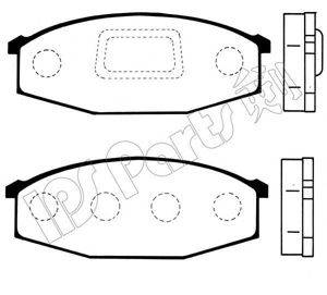 IPS PARTS IBD1131 Комплект гальмівних колодок, дискове гальмо