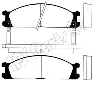 IPS PARTS IBD1137 Комплект гальмівних колодок, дискове гальмо