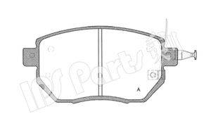 IPS PARTS IBD1167 Комплект гальмівних колодок, дискове гальмо