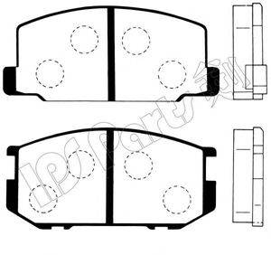 IPS PARTS IBD1229 Комплект гальмівних колодок, дискове гальмо