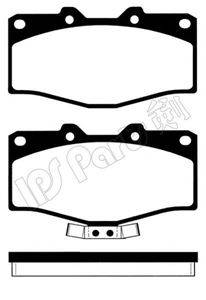 IPS PARTS IBD1255 Комплект гальмівних колодок, дискове гальмо