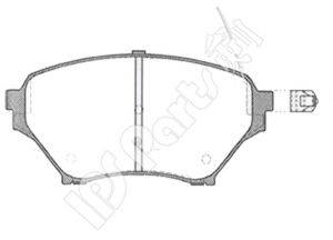 IPS PARTS IBD1317 Комплект гальмівних колодок, дискове гальмо