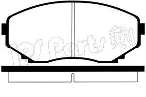 IPS PARTS IBD1384 Комплект гальмівних колодок, дискове гальмо