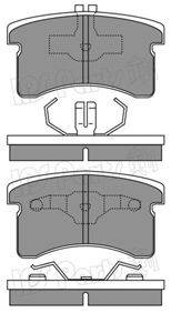 IPS PARTS IBD1695 Комплект гальмівних колодок, дискове гальмо