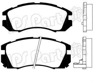 IPS PARTS IBD1705 Комплект гальмівних колодок, дискове гальмо