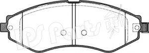 IPS PARTS IBD1W05 Комплект гальмівних колодок, дискове гальмо