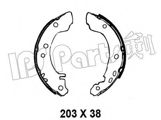 IPS PARTS IBL4010 Гальмівні колодки