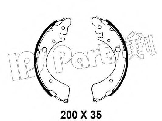 IPS PARTS IBL4494 Гальмівні колодки