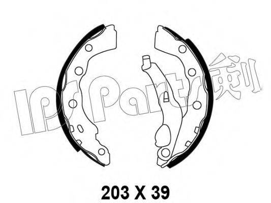 IPS PARTS IBL4500 Гальмівні колодки