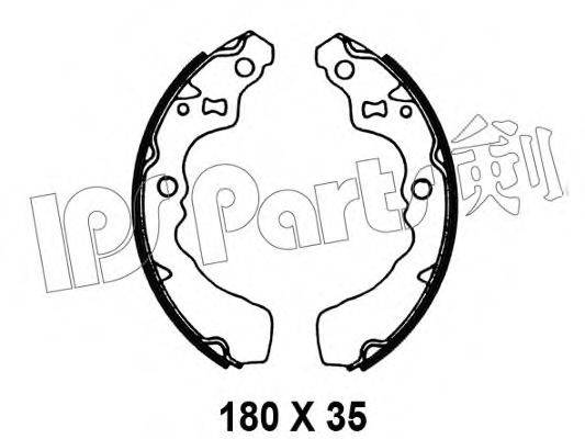 IPS PARTS IBL4613 Гальмівні колодки