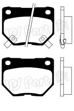 IPS PARTS IBR1129 Комплект гальмівних колодок, дискове гальмо