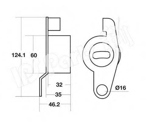 IPS PARTS ITB6420 Пристрій для натягу ременя, ремінь ГРМ