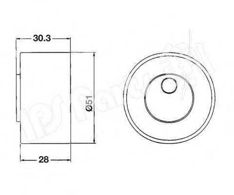 IPS PARTS ITB6801 Пристрій для натягу ременя, ремінь ГРМ