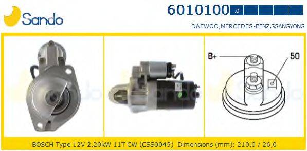 SANDO 60101000 Стартер