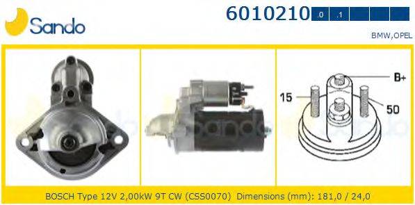 SANDO 60102100 Стартер