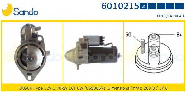 SANDO 60102150 Стартер