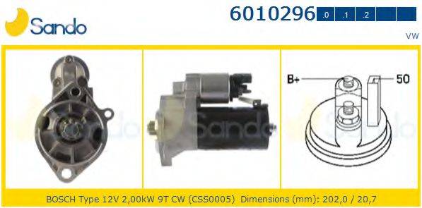 SANDO 60102960 Стартер