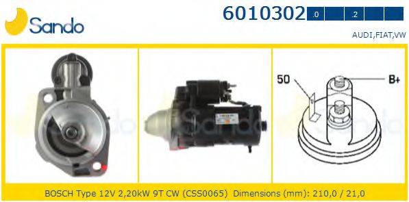 SANDO 60103020 Стартер