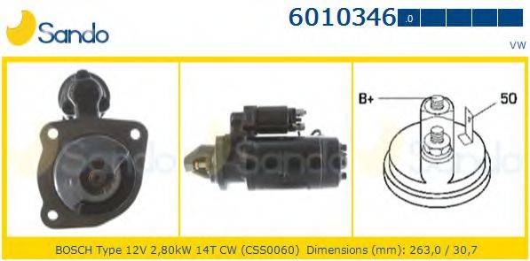 SANDO 60103460 Стартер