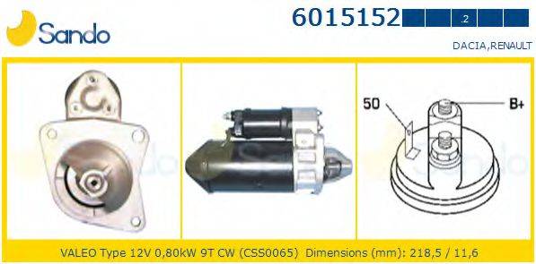 SANDO 60151522 Стартер