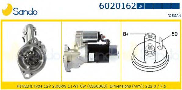 SANDO 60201620 Стартер