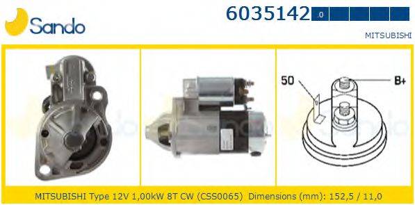 SANDO 60351420 Стартер