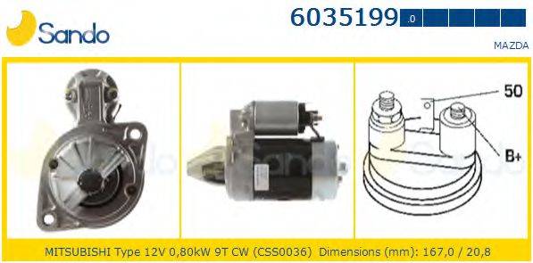 SANDO 60351990 Стартер