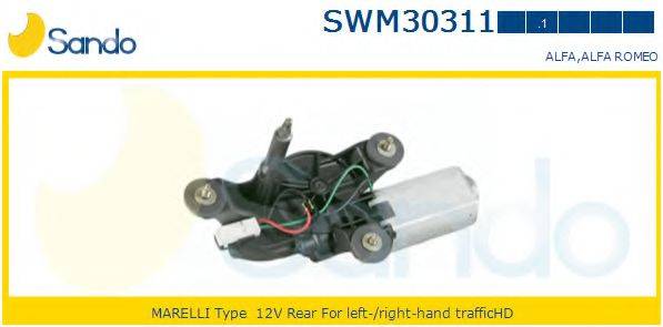 SANDO SWM303111 Двигун склоочисника