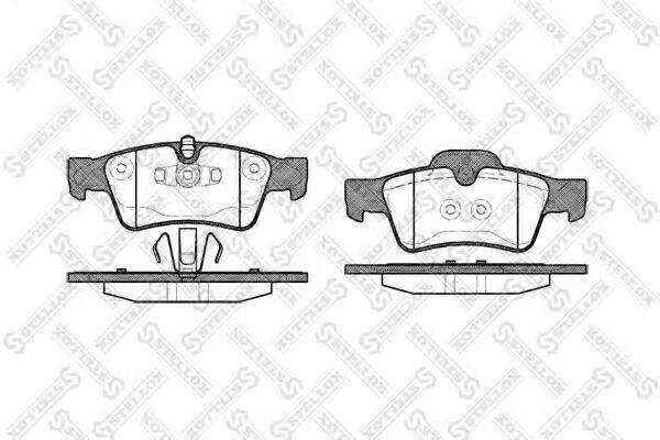 STELLOX 002017LSX Комплект гальмівних колодок, дискове гальмо