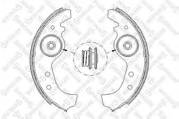 STELLOX 026101SX Комплект гальмівних колодок