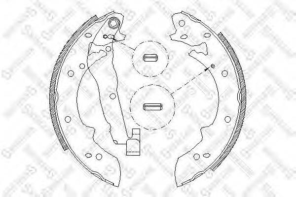 STELLOX 038101SX Комплект гальмівних колодок