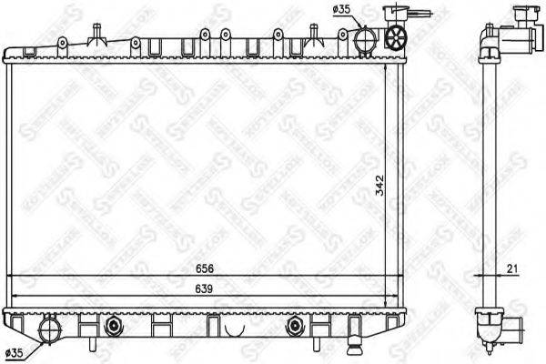 STELLOX 1025045SX Радіатор, охолодження двигуна