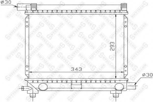 STELLOX 1025057SX Радіатор, охолодження двигуна