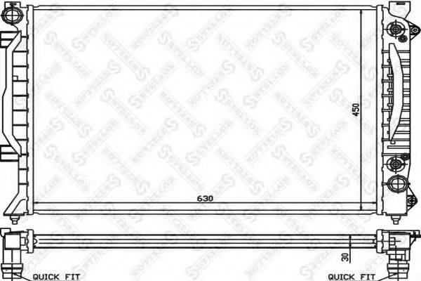 STELLOX 1025158SX Радіатор, охолодження двигуна