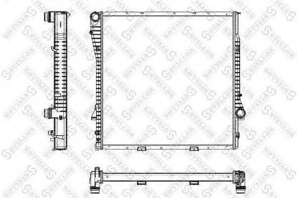 STELLOX 1025166SX Радіатор, охолодження двигуна