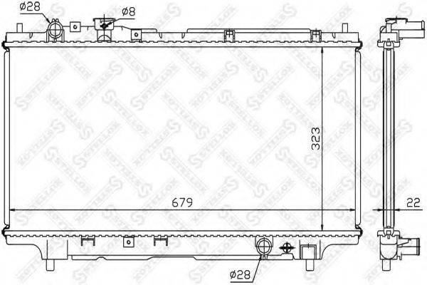 STELLOX 1025217SX Радіатор, охолодження двигуна