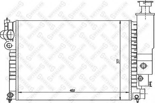 STELLOX 1025227SX Радіатор, охолодження двигуна