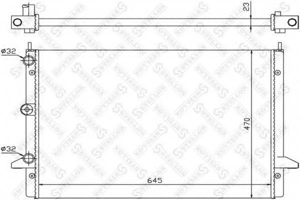 STELLOX 1025242SX Радіатор, охолодження двигуна