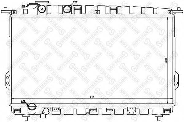 STELLOX 1025344SX Радіатор, охолодження двигуна