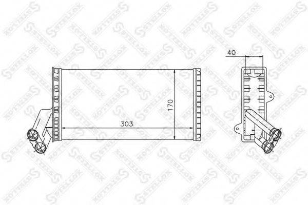 STELLOX 1035004SX Теплообмінник, опалення салону