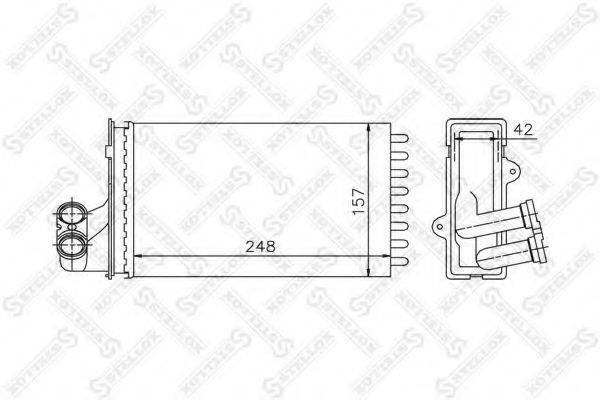 STELLOX 1035013SX Теплообмінник, опалення салону