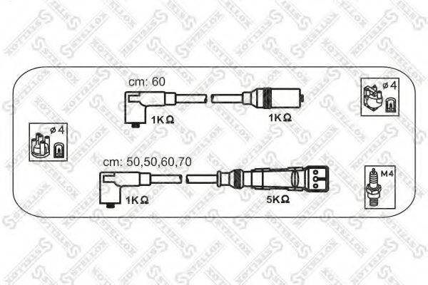 STELLOX 1038096SX Комплект дротів запалювання