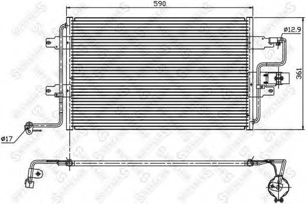 STELLOX 1045011SX Конденсатор, кондиціонер