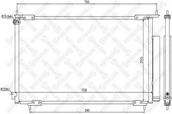 STELLOX 1045096SX Конденсатор, кондиціонер