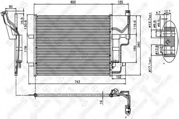 STELLOX 1045118SX Конденсатор, кондиціонер