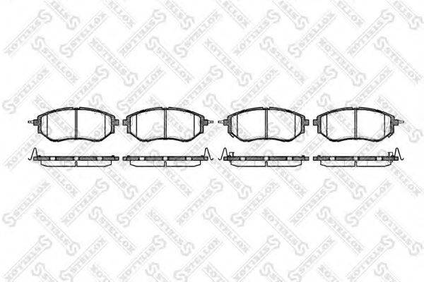 STELLOX 1148002SX Комплект гальмівних колодок, дискове гальмо
